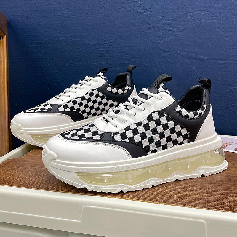 

Дизайнерские роскошные массивные кроссовки для мужчин, туфли с закрытым дном, модные повседневные туфли из натуральной кожи с увеличенной внутренней платформой 44