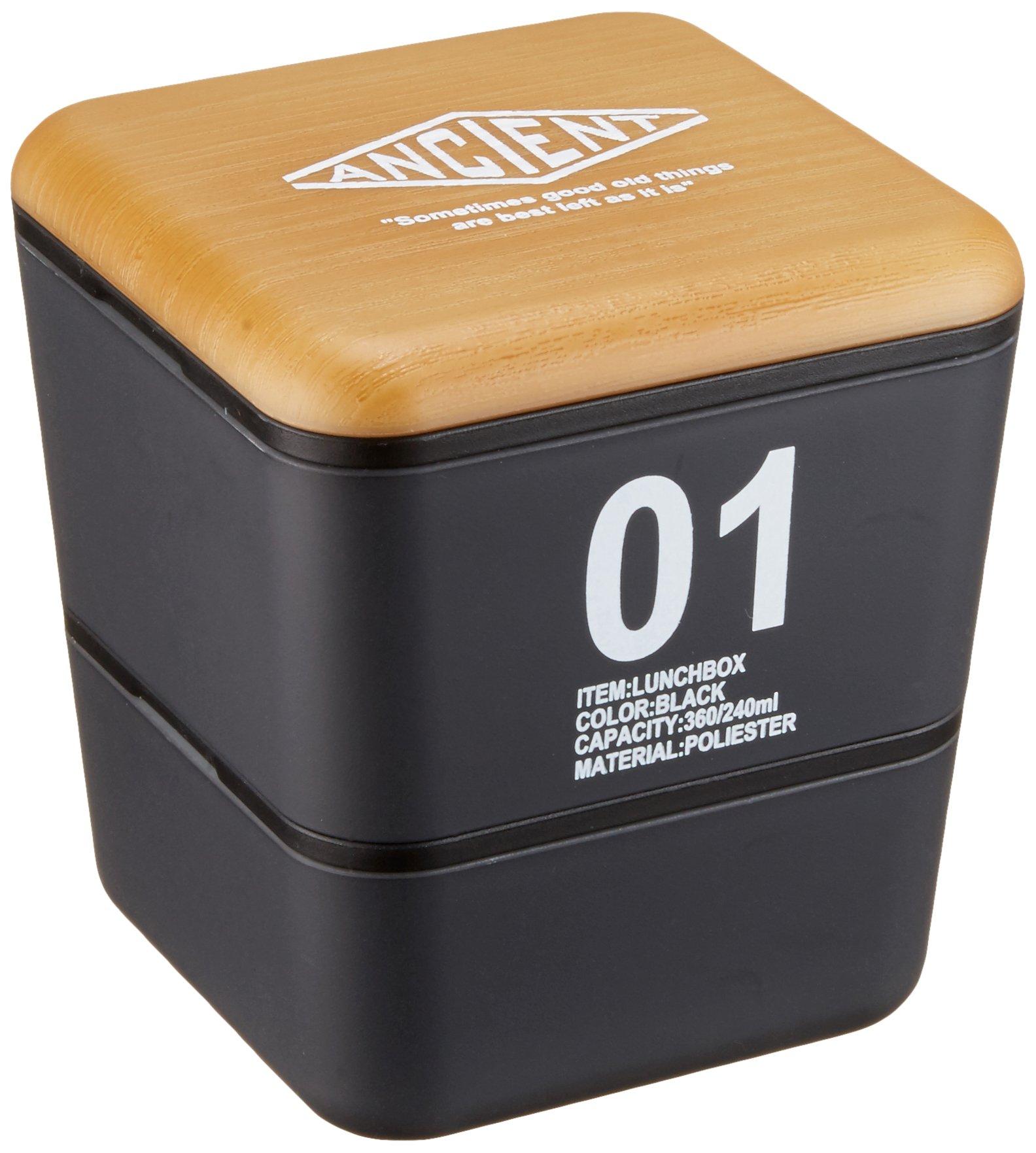 

Masakazu ANCIENT Square Nest Lunch 01 Wood Grain Black