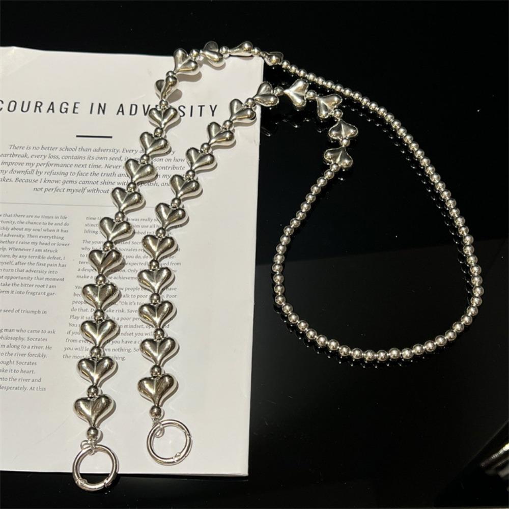 Crossbody Mobile Phone Chain Long Cellphone Lanyard Fashion Beads Phone Strap  Girls