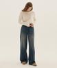 MIND BRIDGE WOMEN [W] Wide Washed Denim Pants