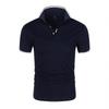 2022 Men's Summer Solid Color Polo Shirt - Trendy Sporty Short Sleeve Top