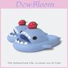 Kids Shark Cartoon Eva Flip Slippers For Summer Kids Toddler Casual Wear