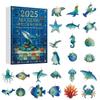 Christmas Holiday Acrylic Marine Animal Decor Set For Tree And Party Decorations