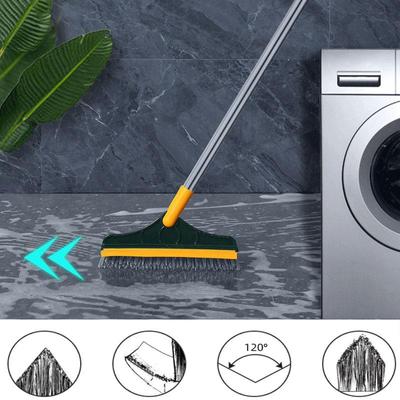 Cepillo de limpieza de suelo para grietas de cocina y baño, cepillos giratorios con mango largo, escoba rígida, fregona para lavar ventanas, cepillo para suelo para baño