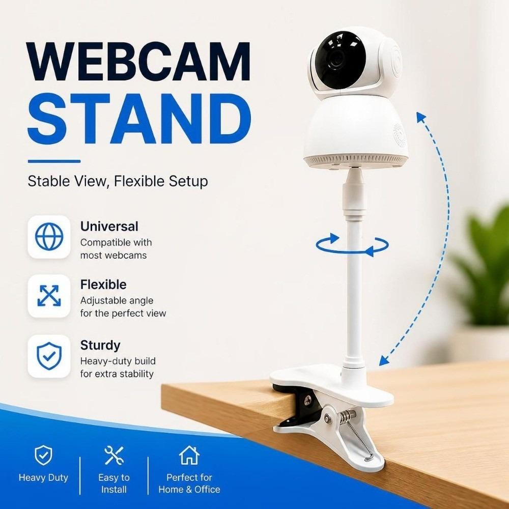 Universal Camera Clamp Mount Punch-free Camera Holder Stand Multifunctional Monitor Holder  Office
