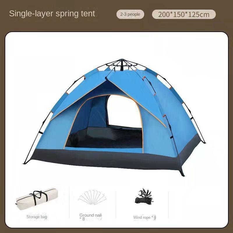 Outdoor Tent Camping Full Set Outdoor Camping Family Picnic Travel Sun Protection Folding Sunshade Portable Automatic