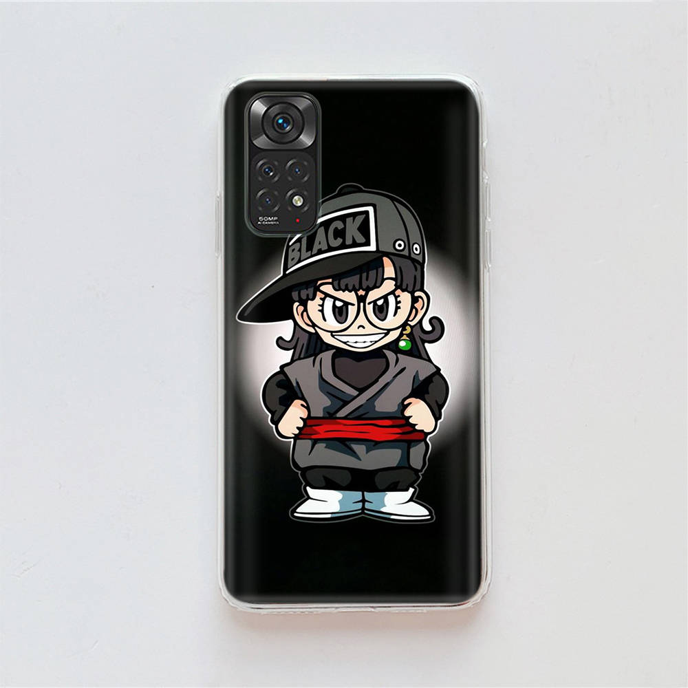 DT34 Dr. Funda Slump Arale para Samsung A04 A14 A23 A34 A54 M23 M33 M52 M53 Realme 10 9 C30S C35 C55 VIVO Y02S Y21 Y33S Y51 X80 Pro Funda Transparente