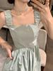Women's 2025 Summer French Mid-Length Waist-Slimming Temperament Dress