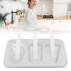 Stainless Steel Ice Cream Moulds 3 Cavity Popsicle Moulds Versatile Cakesicle Moulds  For Cake Pops
