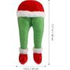 Elf Legs for Christmas Decorations Stuffed Elf Legs Ornament Green Elf Legs Pick Christmas Tree Mantel Wreaths Car Party Decoration