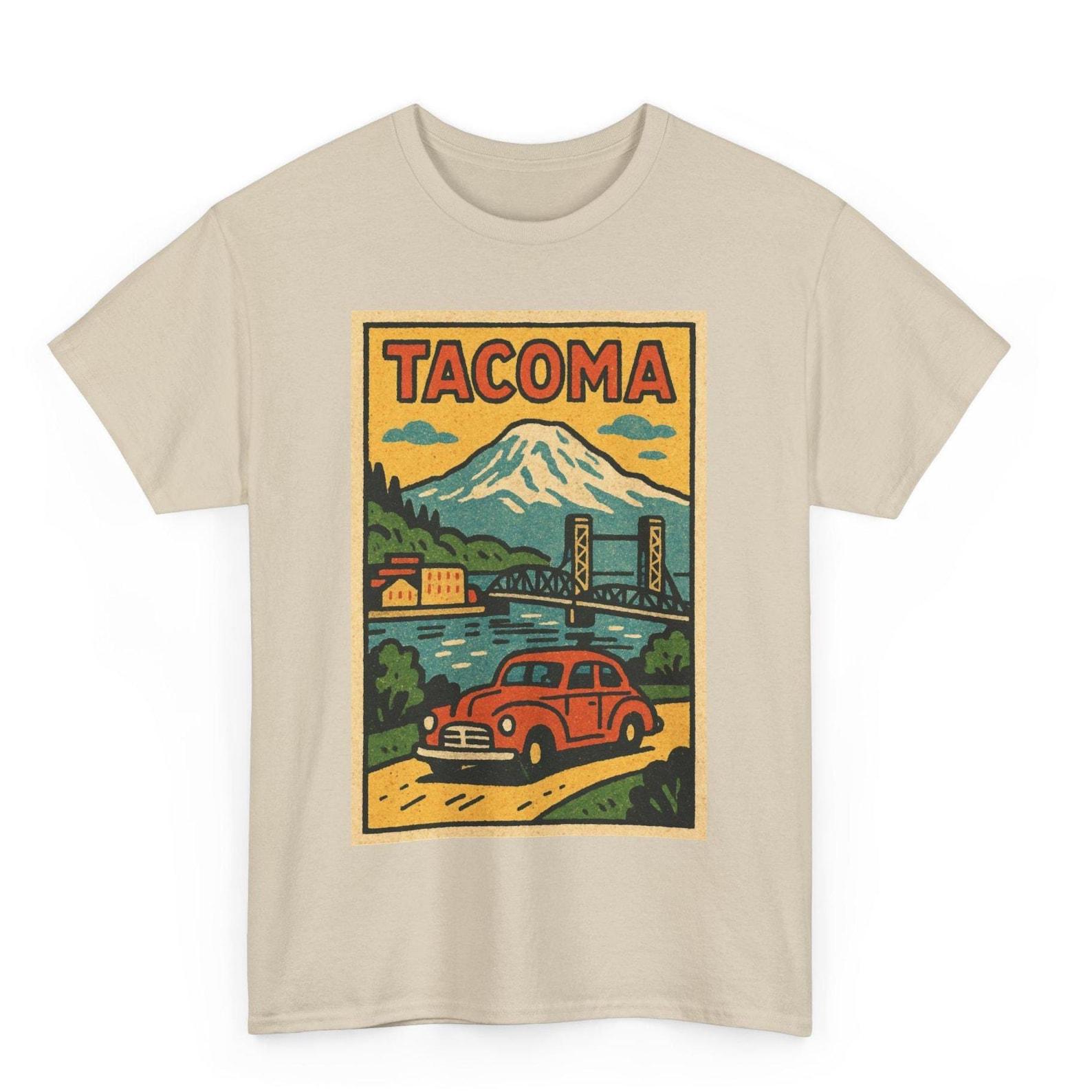 Tacoma Retro Comic T-Shirt: Vintage Washington Pop Art L