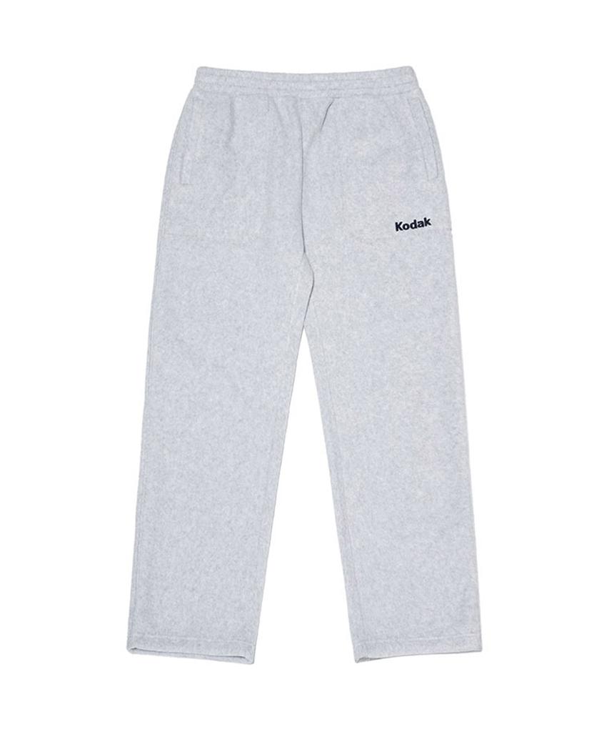 KODAK Microfleece Semi-Wide Fit String Jogger Pants White Melange