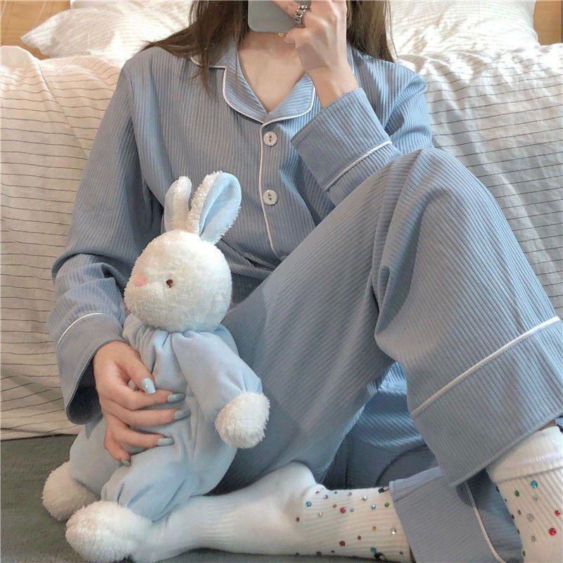 2023 Damen Langarm Pyjama Set - Vielseitige Übergröße Loungewear für Frühling, Sommer und Herbst