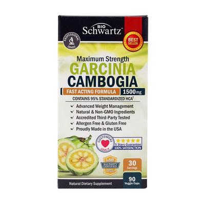 Garcinia Cambogia mit maximaler Stärke 1500 mg, 90 vegetarische Kapseln