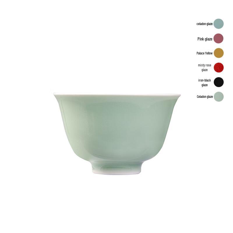 Original Glaze Ceramic Hand-Pressed Tea Cup