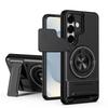 KEYSION Magnetic Phone Case for Samsung Galaxy S25 S26 Ultra S26+ S25 FE Slide Camera Protection Upright Kickstand Ring Shockproof Cover