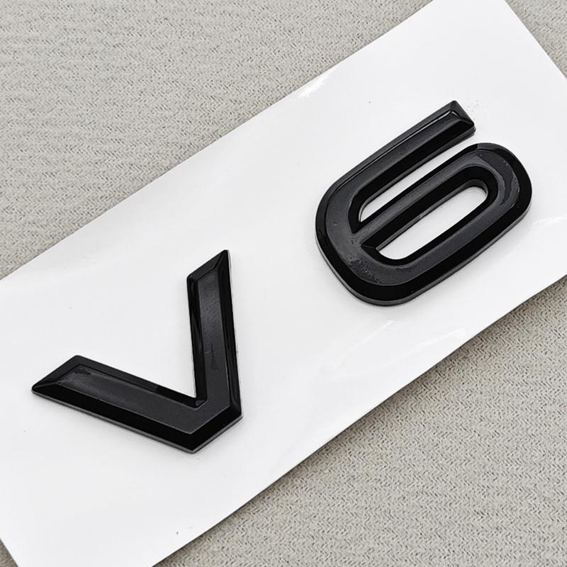 AAABV1 3D ABS Car Letters Logo V6 TSI 280 300 Sticker Rear Trunk Badge Emblem Decals For SKODA Octavia RS Combi Superb Kodiaq GT VRS