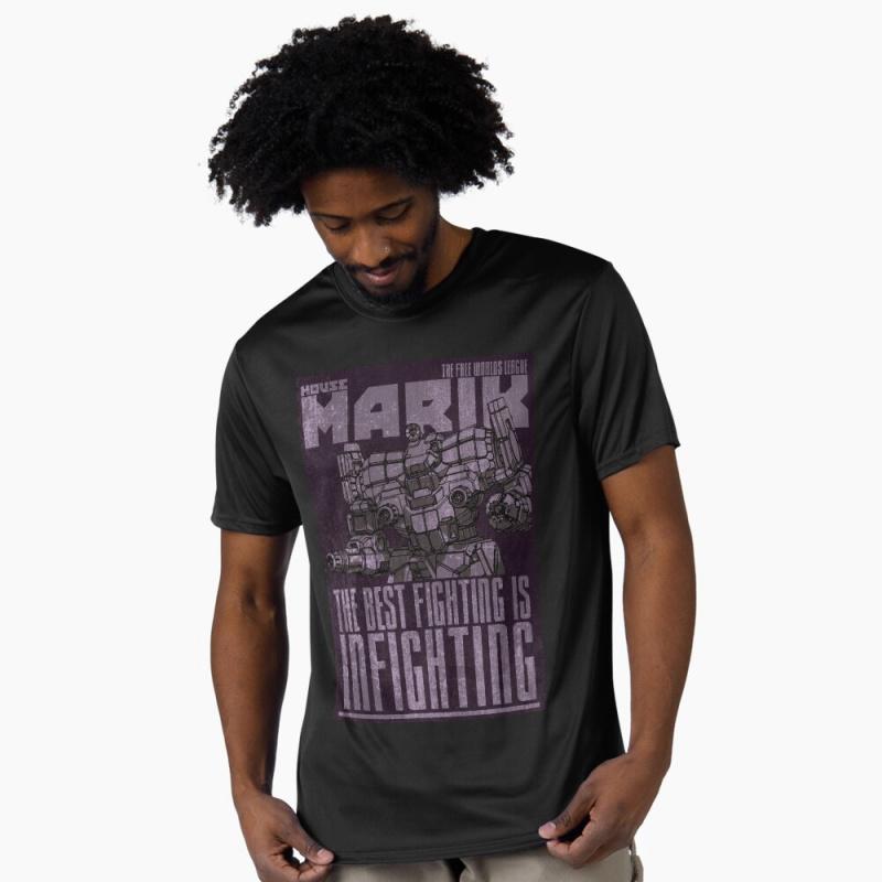 House Marik Metallic Mechwarrior MWO Mech Combat RPG Gift t shirt for gamer Battletech Graphic clothes All size tops S
