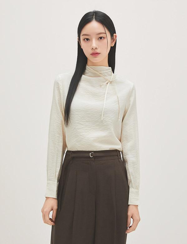 ROEM Belted Double-Pleated Wide Slacks Rmtwg24R13