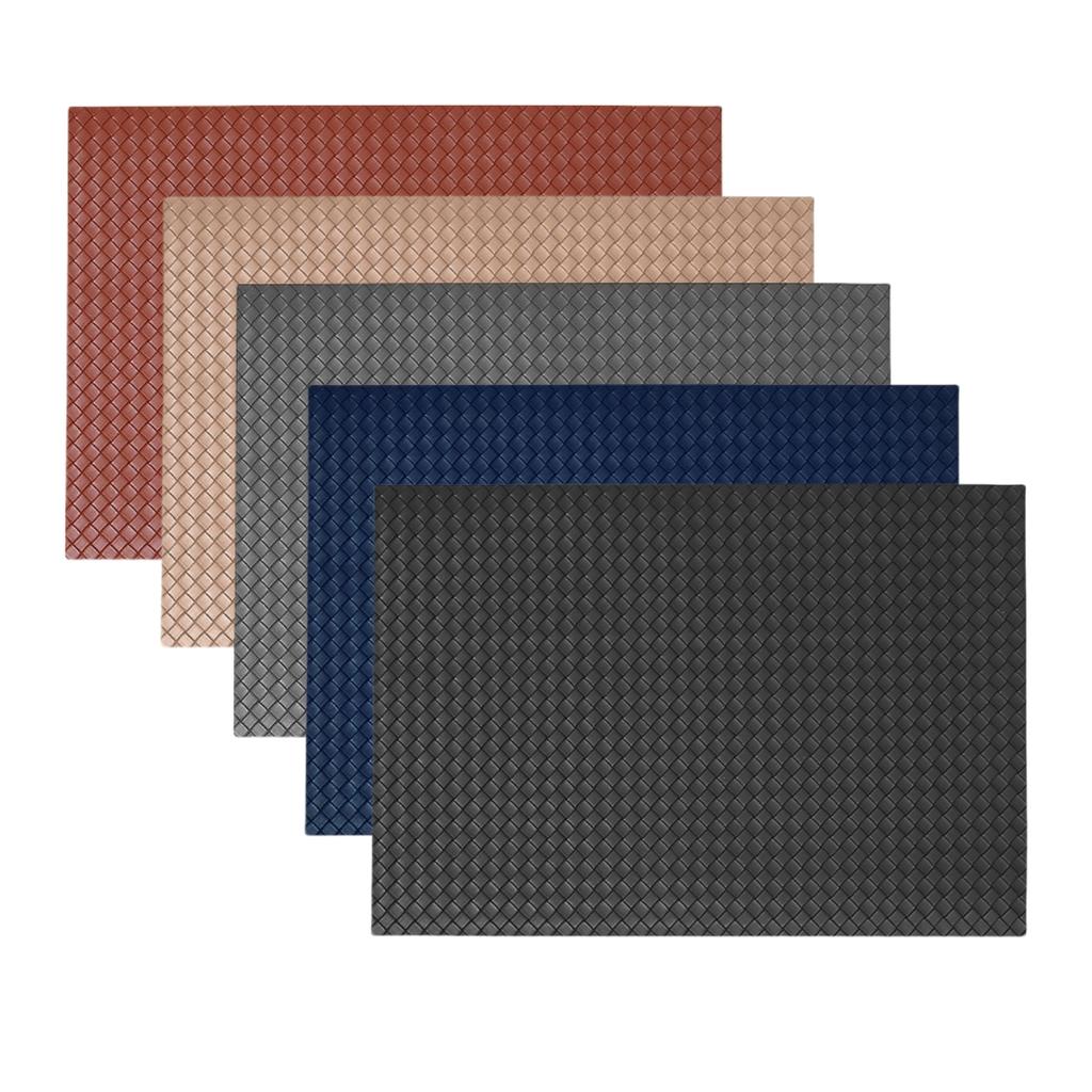 Dining Leather Placemats Washable Place Mats For Kitchen Patio Indoor Outdoor Heat-Proof Waterproof Table Mat Coffee Coasters