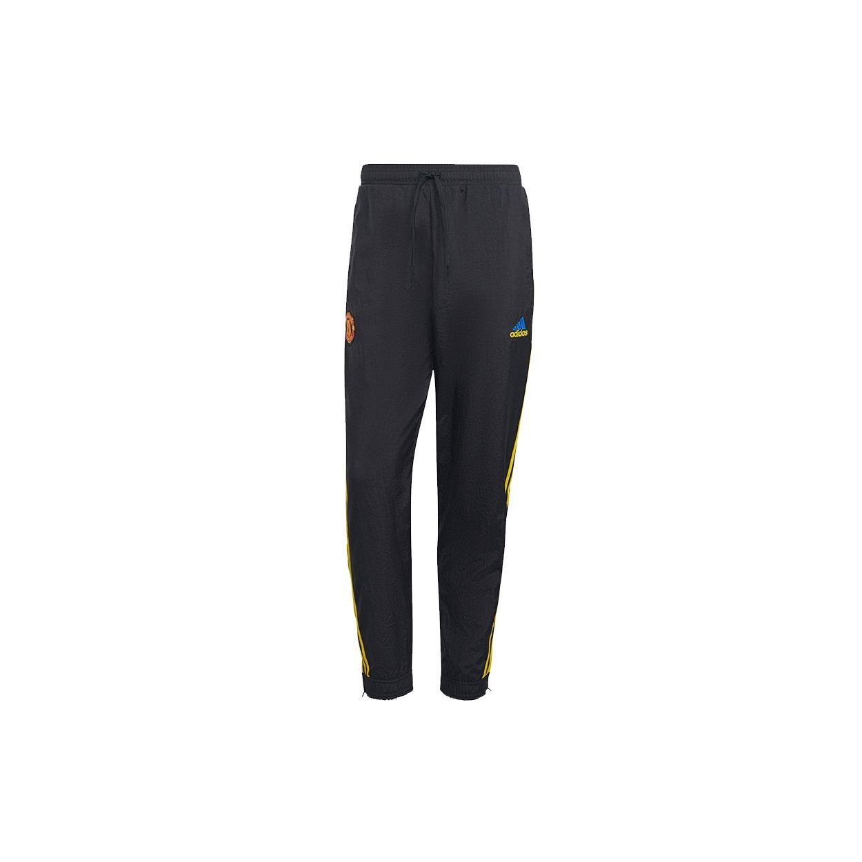 adidas Mufc Icon Wo Pn Contrasting Colors Soccer/Football Bundle Feet Sports Pants Black Men s GR3878 XL