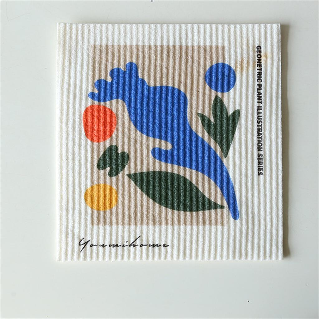 Reusable Paper Towels Dish Cloths For Washing Dishes Wood Pulp Cotton Dishcloth Dish Rags For Kitchen