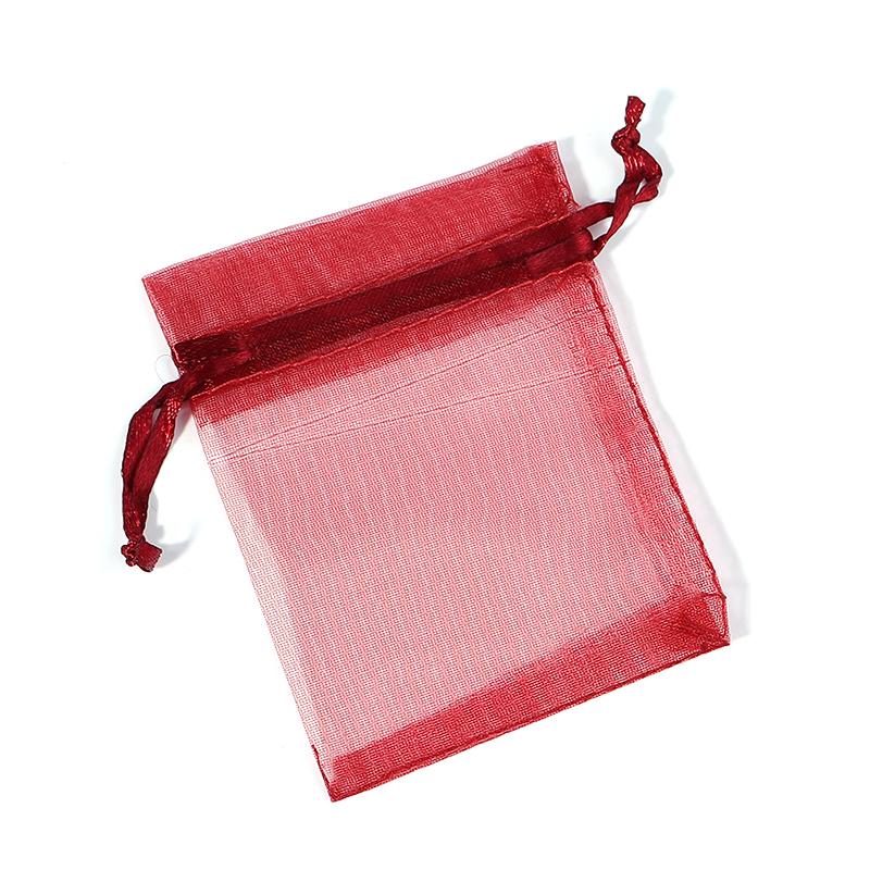 10pcs Adjustable Organza Bags 7x9cm Jewelry Packaging Bags Wedding Birthday Drawstring Pouches Christmas Gift Bags