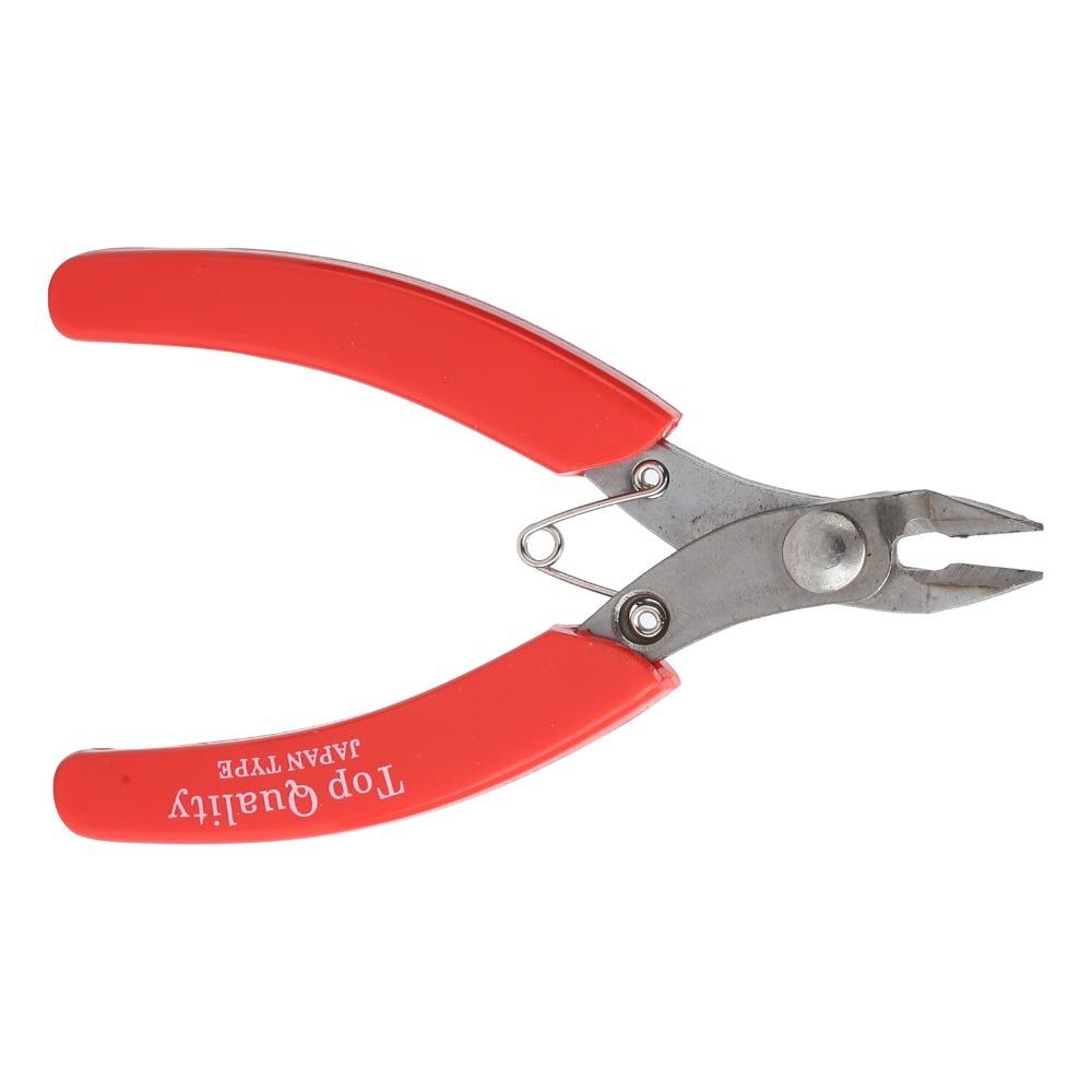 Red Handle Flush Cutter Stainless Steel Side Cutter Cutting Nippers  Hand-Made Jewelry