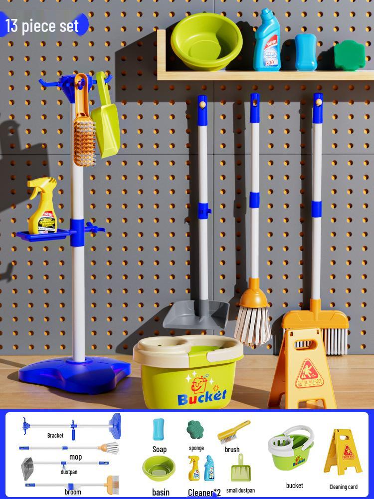 Children's Cleaning Trolley Play Set for Ages 3-6