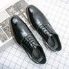 Men's shoes large size new casual leather shoes fashion British style engraved leather shoes Korean version trendy men's business shoes