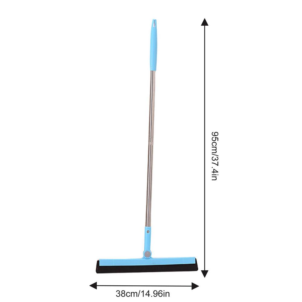 

Hardwood Floor Dust Squeegee 180-degree Rotate Retractable Bathroom Floor Wiper Wet And Dry Lightweight Pet Hair Remover For
