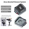 HOT Grampo de Placa de Liberação Rápida Arca Universal 1/4'' 3/8' Kit de Troca Rápida para Câmera DSLR Gimbal Tripé Estabilizador DJI PD