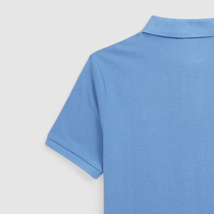 Polo Ralph Lauren T-Shirt SS24 Einfarbig Kleine Pony Stickerei Gerade Lässig Kurzarm Polo Kinder Oberteile Blau CWPOKNIY8021075-400