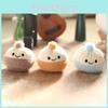Plush Steamed Bun Keychain Pp Cotton Stuffed Short Plush Decor Backpacks For