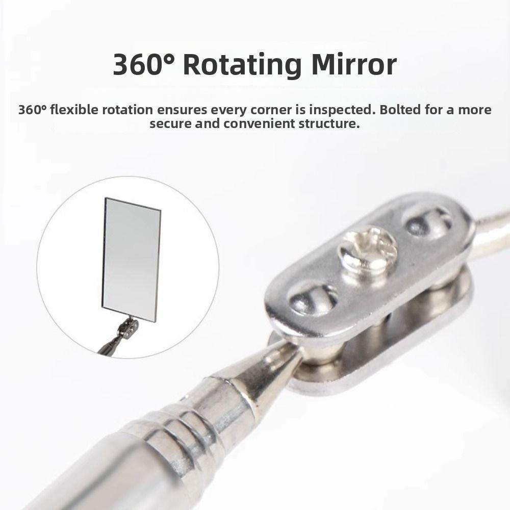 LED Light Telescopic Inspection Mirror High-Definition Mechanics Mirrors Vehicle Underbody