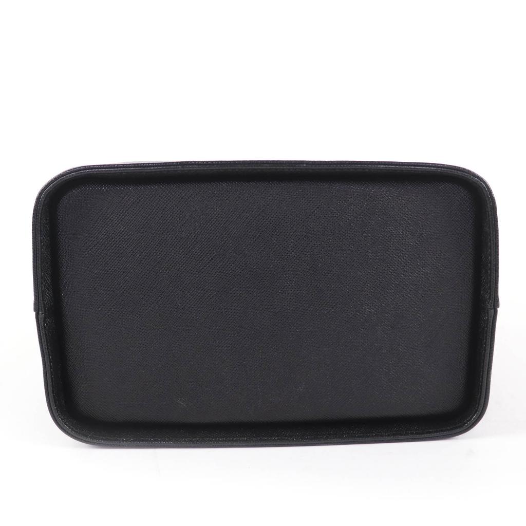 Ótima Bolsa GIVENCHY com Fecho de Giro Bolsa de Viagem de Couro couro preto Feminina Usada