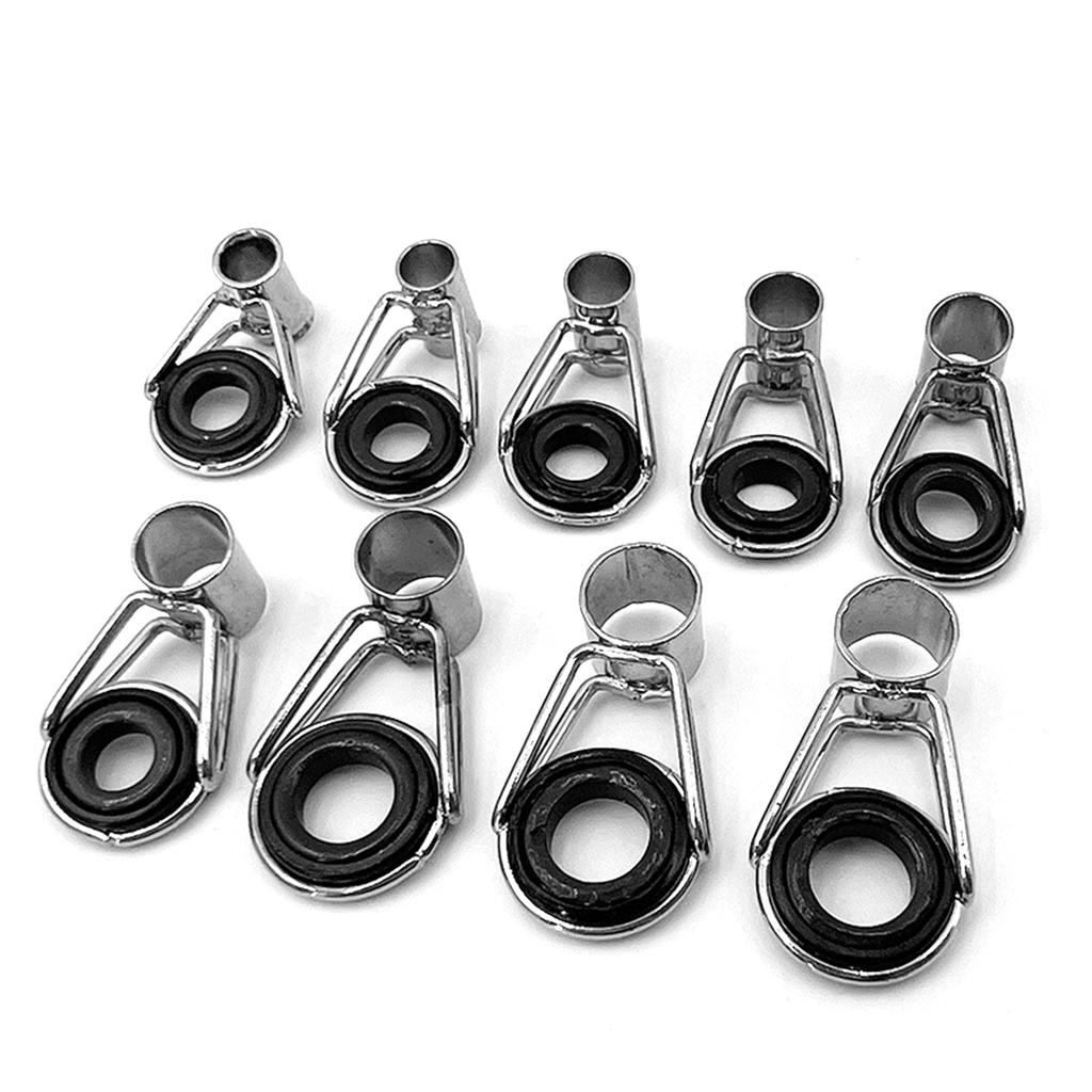 45Pcs Fishing Rod Tip Repair Kits Fishing Rod Guides Replacement Stainless Steel Ceramic Ring Rod Tip Guide Easy To Use
