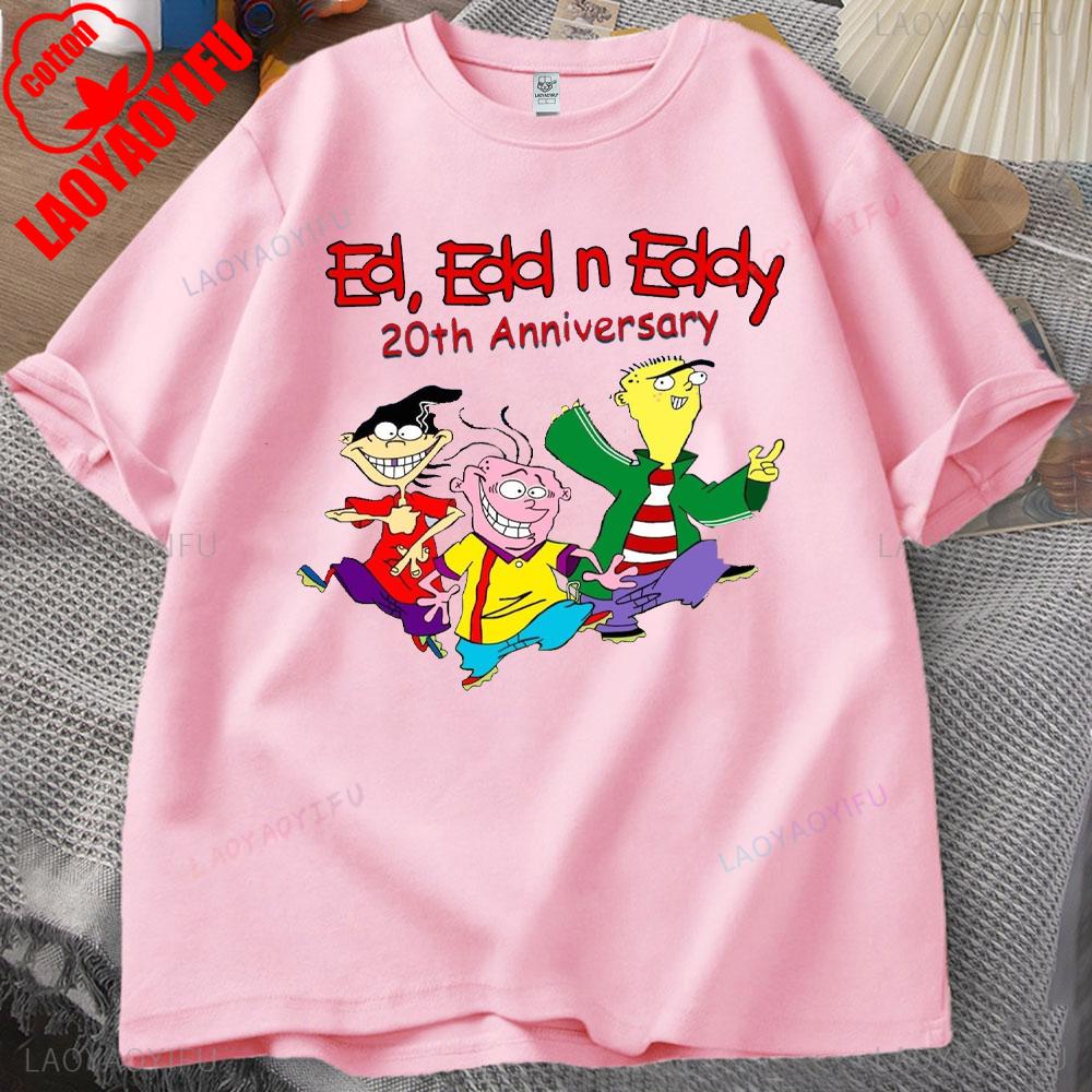 Ed,Edd N Eddy Man T Shirt Ed,Edd N Eddy Printed T-shirt Tops Hip-hop Novelty Trend Simple Style for Outdoor Enthusiasts