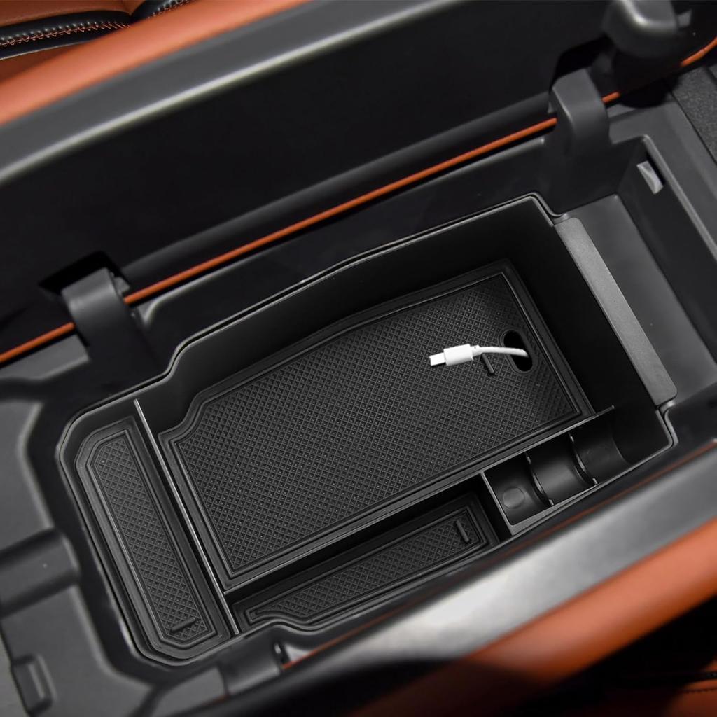 Compatible with Mazda CX-50 Accessories 2026 2025 2024  Car Center Consoles Organizer Armrest Storage Box Armrest Cover Cup Holder Glasses Holder