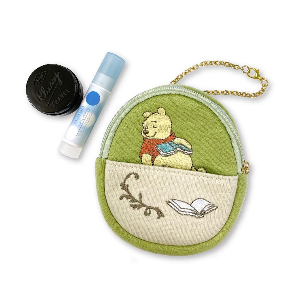 Winnie the Pooh Tamago Pouch A Relaxing Time Disney - - (Green)