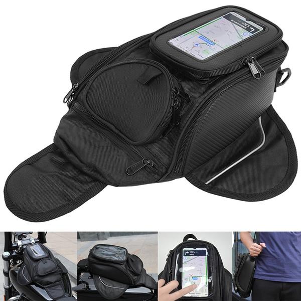 Univerzální 1680D Oxford Magnetická Motocyklová Brašna na Plyn/Olej/Palivo na Nádrž Vodotěsná Kapsa na GPS/Smartphone Sedlová Brašna