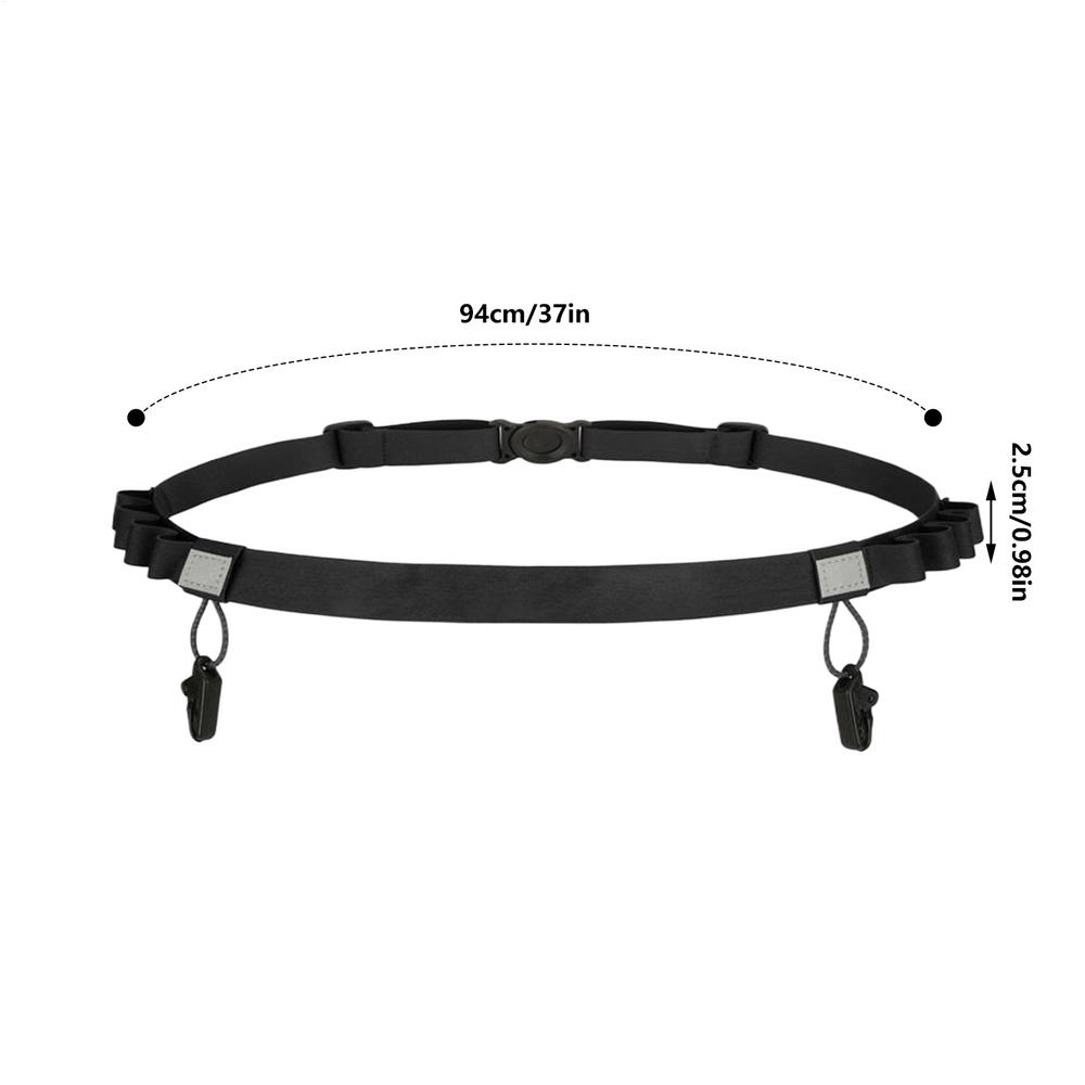 Race Belt Sport Race Number Belt Waistband Elastic Sports Fitness Waist Band For Riding Hiking Cycling Time Trials Outdoors