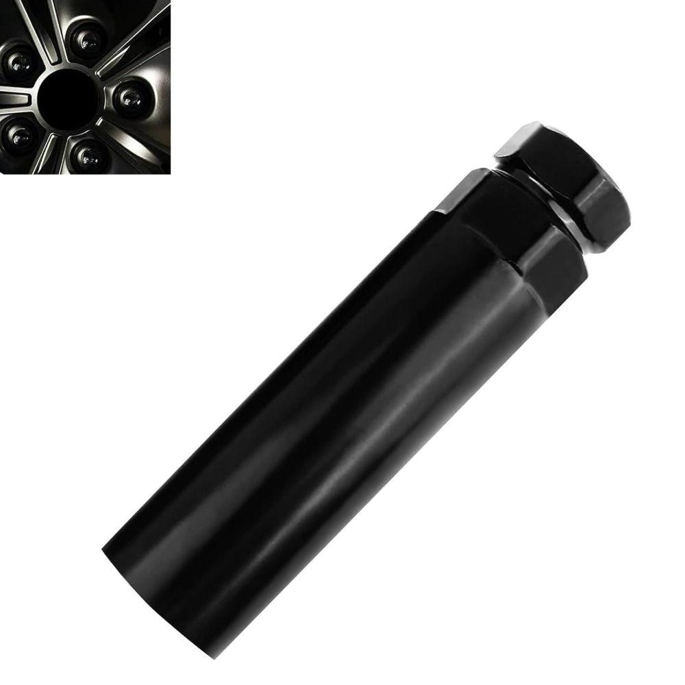 Verchromter Radmuttern-Steckschlüssel-Adapter Langlebiger Felgen-Radmuttern-Schlossentferner Radreparatur