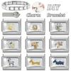 New Fashion Eid Al-Adha Series Sheep Cow Module Italian Links Charm Fit 9mm Stainless Steel Modular Bracelet Jewelry Making Gift