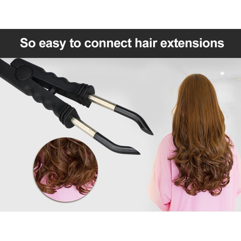 Hair Extension Tool PTC Traceless for Nano Hair Extension Heating Pliers Thermostat for Fusion Heat Connector