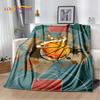 Basketball Art Cartoon Soft Plush Blanket,Flannel Blanket Throw Blanket for Living Room Bedroom Bed Sofa Picnic Cover Bettdecke