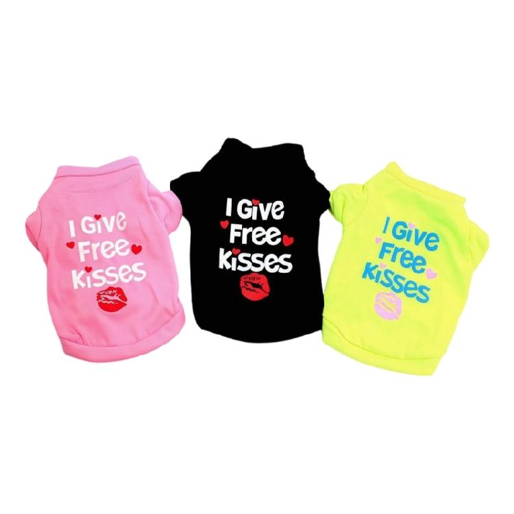 

3PCS Puppies Clothing Shirt Vest Printed Pet Puppies Vest T-shirt Breathable Dog Apparel Comfortable Summer Wear XS