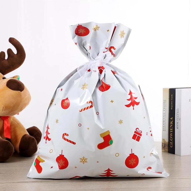 Festive Christmas Tree Candy Drawstring Gift Bag