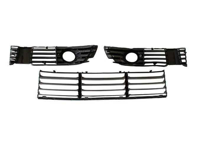 Vw Passat B5 Fl 00-05 With Halogens Grille In Front Bumper L+R+Middle Set