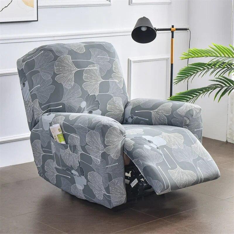 Nordic Flowers Recliner Sofa Covers Lazy Boy Elastic Sofa Protector Slipcover Relax Armchair Cover Lounge Home Pets Anti-Scratch